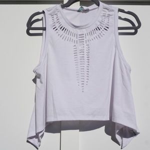 Rip Curl Muscle Tank in White. Size Sm